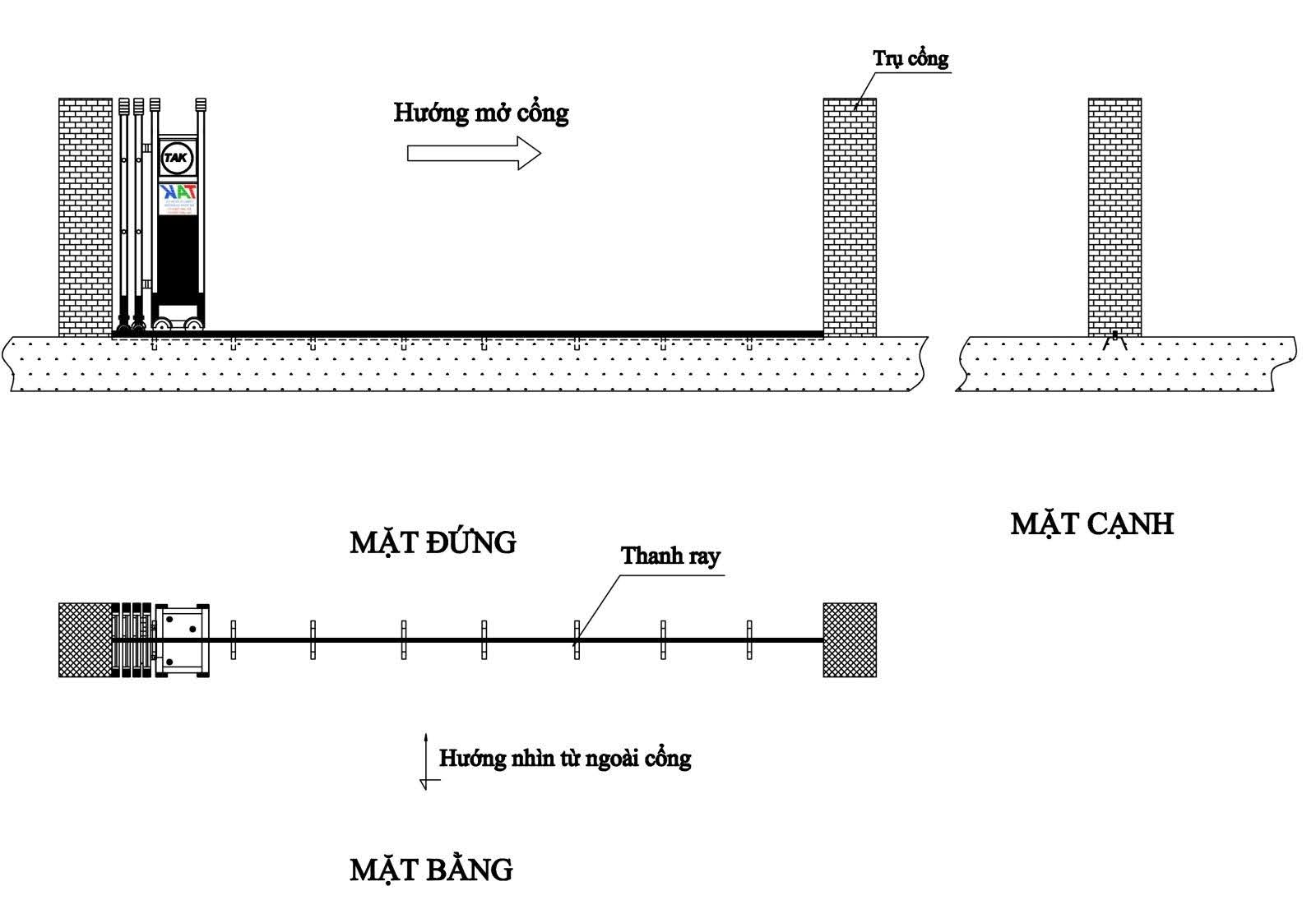 Quy trình lắp đặt cổng xếp Bình Phước